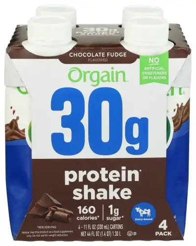 Orgain Protein 30G Choc 4Pk Rtd
