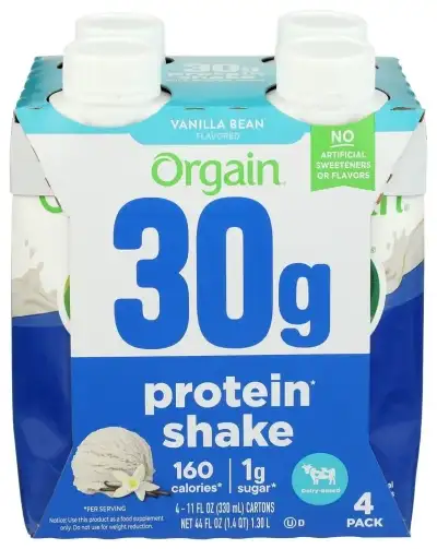Orgain Protein 30G Vnla 4Pk Rtd