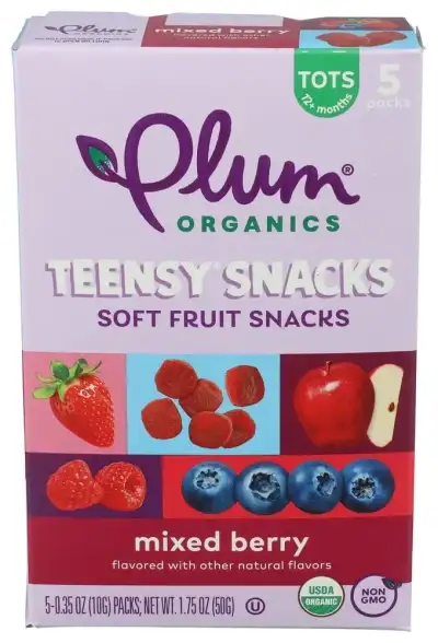 Plum Organics Frt Teensy Berry Org 5Ct