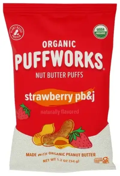 Puffworks Puffs Strwbrry Pb&J Org