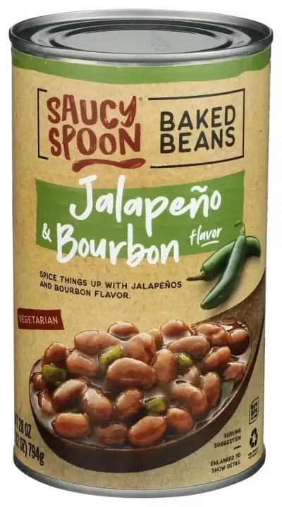 Saucy Spoon Beans Bkd Bourbon Jalpno