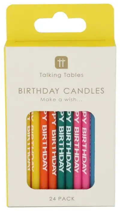 Talking Tables Candle Birthday Message