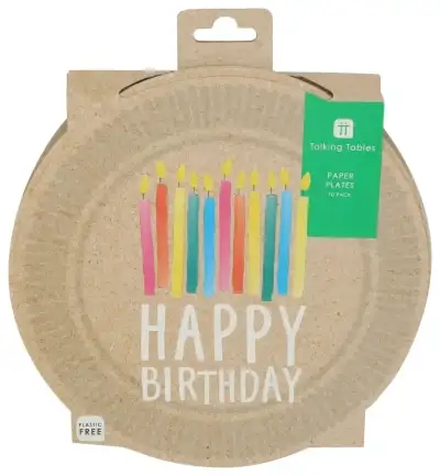 Talking Tables Plate Paper Happy Bday