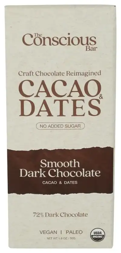 The Conscious Bar Dates Smooth Dk Choc
