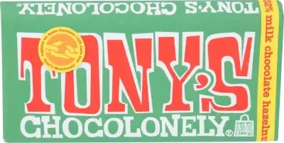 Tonys Chocolonely Bar Choc Milk Hazelnut