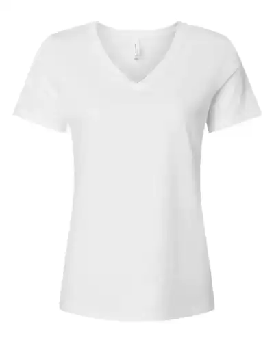 BELLA + CANVAS 6405CVC Women's Relaxed Heather CVC V-Neck Tee 2 Pack