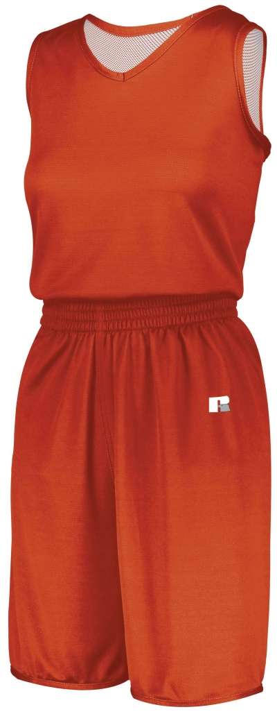 Russell Athletic 5R8DLX Ladies Undivided Solid Single-Ply Reversible Short