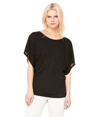 Bella + Canvas 8821 Ladies' Flowy Draped Sleeve Dolman T-Shirt