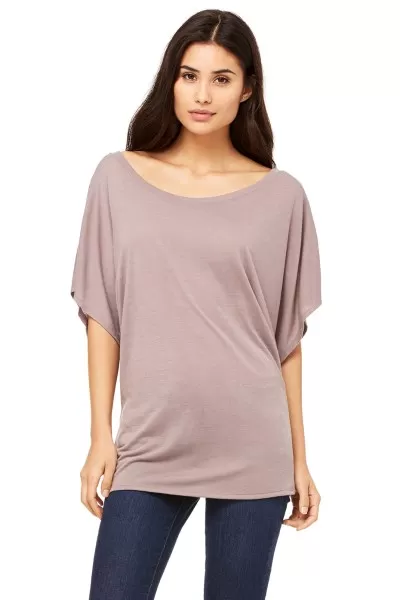 Bella + Canvas 8821 Ladies' Flowy Draped Sleeve Dolman T-Shirt