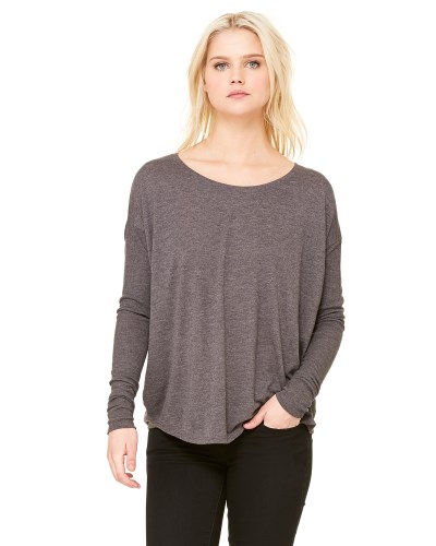 Bella + Canvas 8852 Ladies' Flowy Long-Sleeve T-Shirt with 2x1 Sleeves