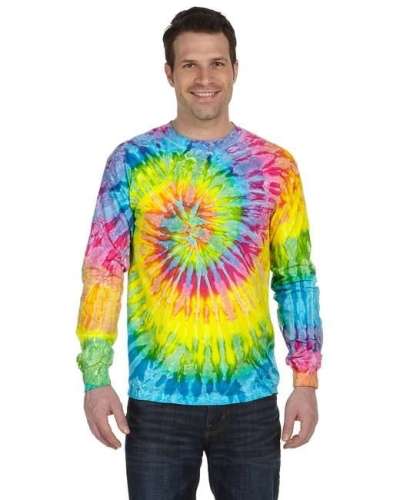 Tie-Dye CD2000 Adult 100% Cotton Long-Sleeve T-Shirt