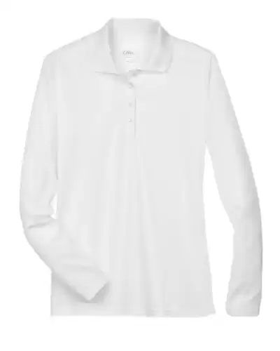 Core 365 78192 Women's Pinnacle Performance Long Sleeve Piqu? Polo 2 Pack