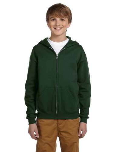 Jerzees 993B Youth 8 oz. NuBlend® Fleece Full-Zip Hood