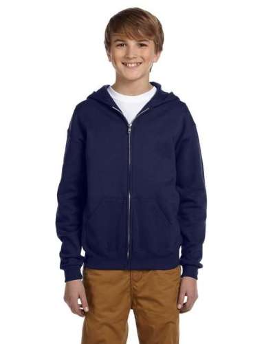 Jerzees 993B Youth 8 oz. NuBlend® Fleece Full-Zip Hood