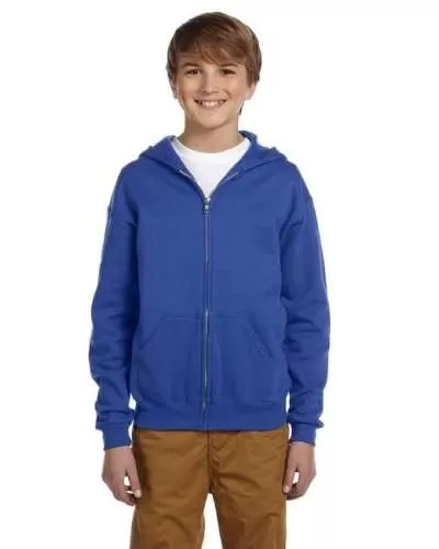 Jerzees 993B Youth 8 oz. NuBlend® Fleece Full-Zip Hood