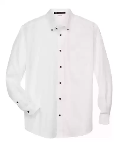 Harriton M500 Men's Easy Blend? Twill?Shirt 2 Pack