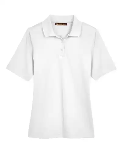 Harriton M348W Women's Advantage Snag Protection Plus Polo 2 Pack