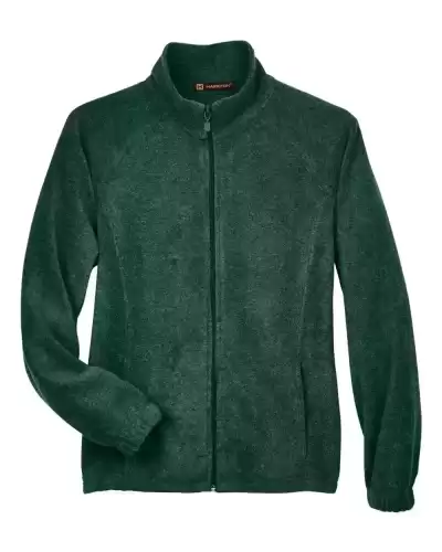 Harriton M990W Women's Full-Zip Fleece 2 Pack