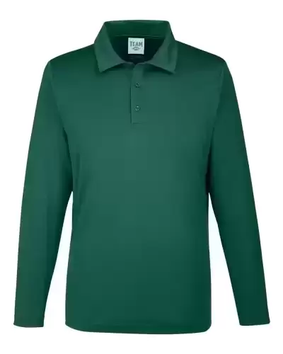Team 365 TT51L Men's Zone Performance Long Sleeve Polo 2 Pack