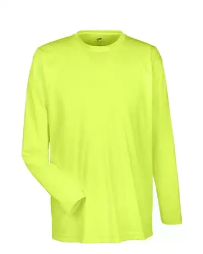 UltraClub 8422 Men's Cool & Dry Sport Long Sleeve Performance Interlock T-Shirt 2 Pack