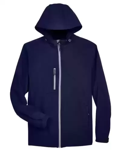 North End 88166 Men's Prospect Two-Layer Fleece Bonded Soft Shell Hooded Jacket 2 Pack