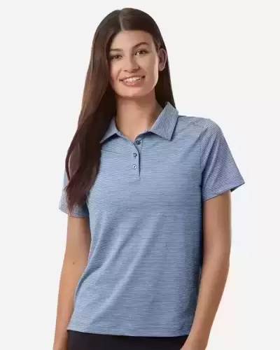 Team 365 TT125W Women Relay Heathered Stripe Polo