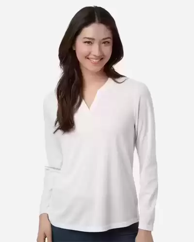 CORE 365 CE108LW Women Nova Performance Long Sleeve Pique Polo