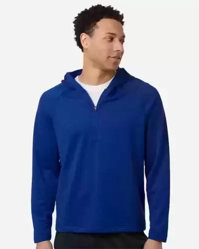 Team 365 TT200 Men Qualify Quarter-Zip Hooded Pullover