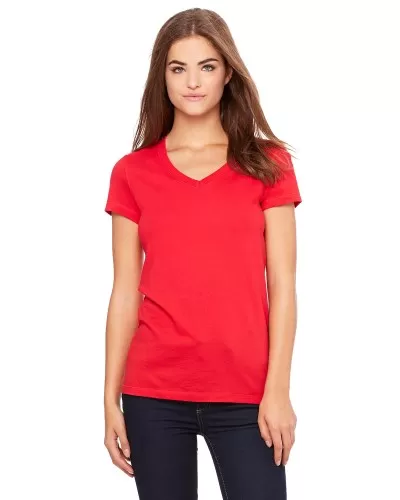 Bella + Canvas B6005 Ladies' Jersey Short-Sleeve V-Neck T-Shirt