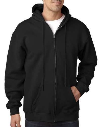 Bayside BA900 Adult 9.5 oz. Full-Zip Hooded Sweatshirt