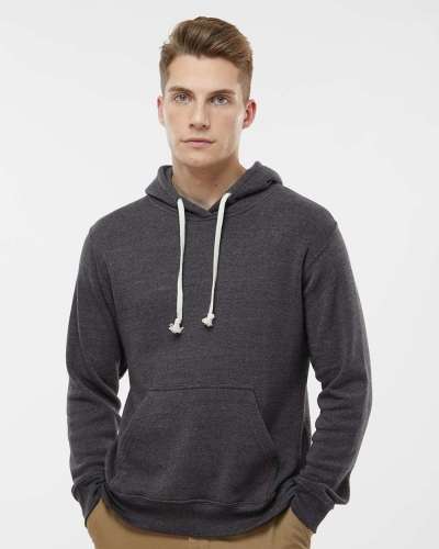 J. America 8871 Triblend Fleece Hooded Sweatshirt