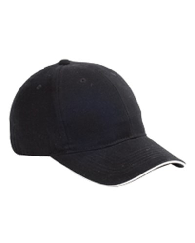 Big Accessories BX004 Cotton 6-Panel Twill Sandwich Baseball Cap