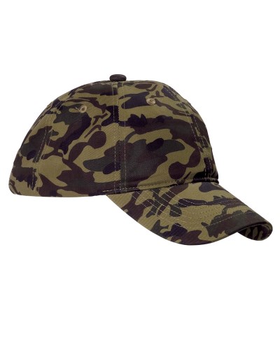 Big Accessories BX018 Cotton Unstructured Camo Cap