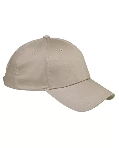 Big Accessories BX020 Cotton 6-Panel Structured Twill Cap