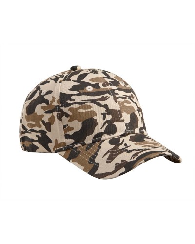 Big Accessories BX024 Cotton Structured Camo Hat