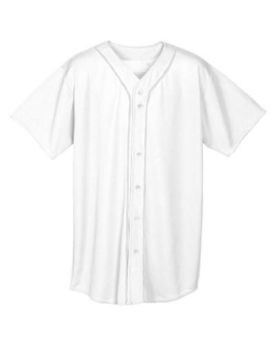 A4 NB4184 Youth Short Sleeve Full Button Baseball Jersey