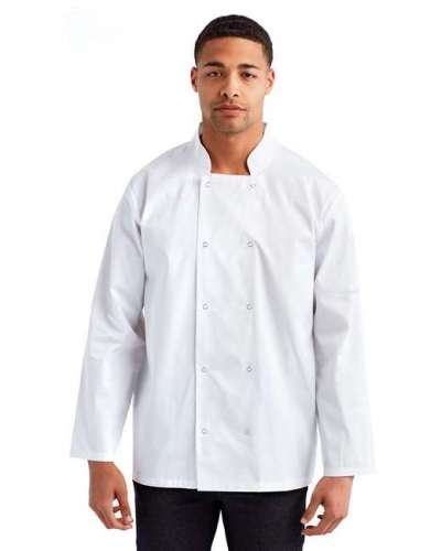 Artisan Collection by Reprime RP665 Unisex Studded Front Long-Sleeve Chef's Jacket