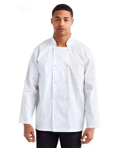 Artisan Collection by Reprime RP665 Unisex Studded Front Long-Sleeve Chef's Jacket