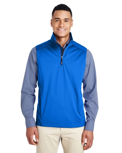 Ash City - Core 365 CE709 Men's Techno Lite Three-Layer Knit Tech-Shell Quarter-Zip Vest