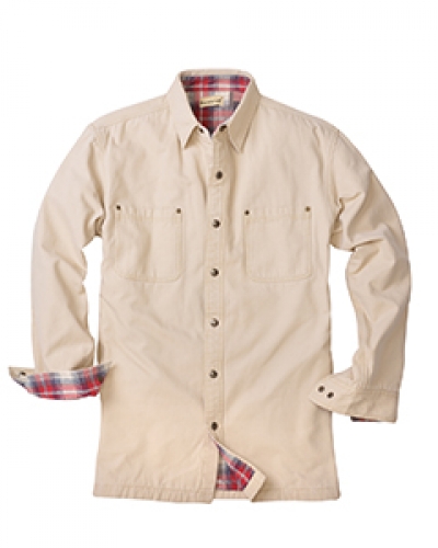 Backpacker BP7006T Men's Tall Canvas Shirt Jacket with Flannel Lining