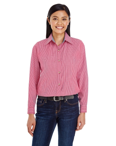 Backpacker BP7036 Ladies' Yarn-Dyed Micro-Check Pattern Woven