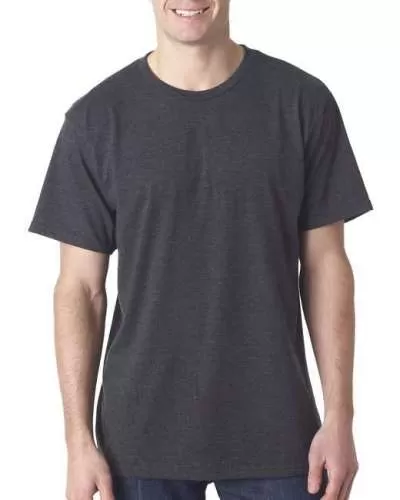 Bayside 5010 Adult Adult Heather Ring-Spun Jersey Tee