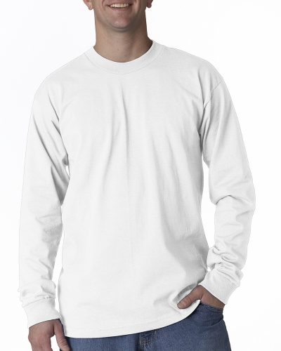 Bayside BA2955 Adult 6.1 oz., Cotton Long Sleeve T-Shirt