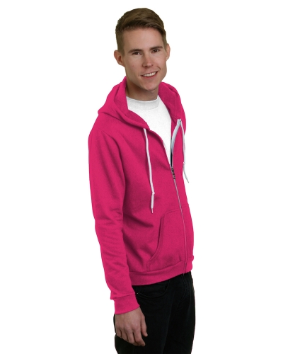 Bayside BA875 Unisex 7 oz., 50/50 Full-Zip Fashion Hooded Sweatshirt