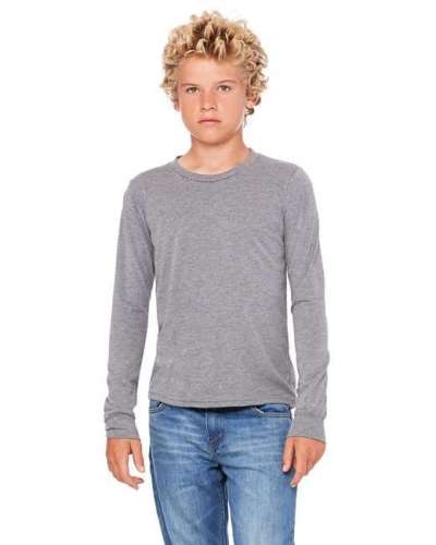 Bella + Canvas 3501Y Youth Jersey Long-Sleeve T-Shirt