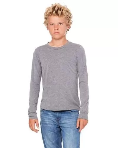 Bella + Canvas 3501Y Youth Jersey Long-Sleeve T-Shirt