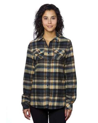 Burnside B5210 Ladies' Plaid Boyfriend Flannel Shirt