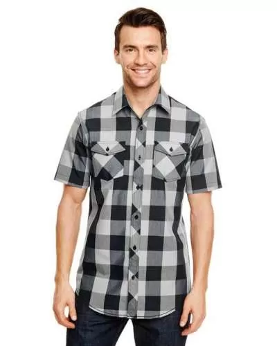 Burnside B9203 Mens Buffalo Plaid Woven Shirt