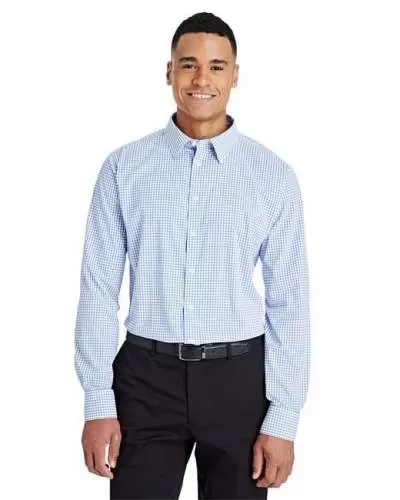 Devon & Jones DG540 CrownLux Performance™ Men's Micro Windowpane Shirt