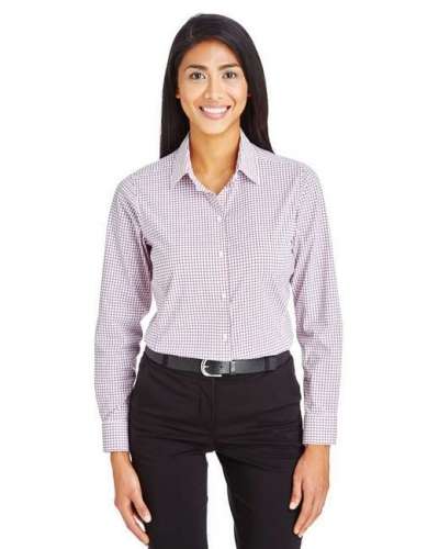 Devon & Jones DG540W CrownLux Performance™ Ladies' Micro Windowpane Shirt